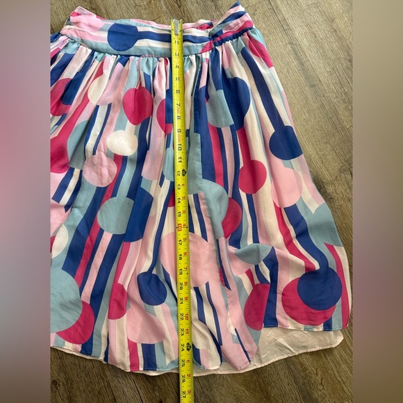 J. Peterman • Silk Polka Dot Twirl Skirt - Picture 5 of 11